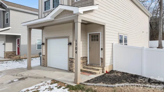 a view of a wooden house