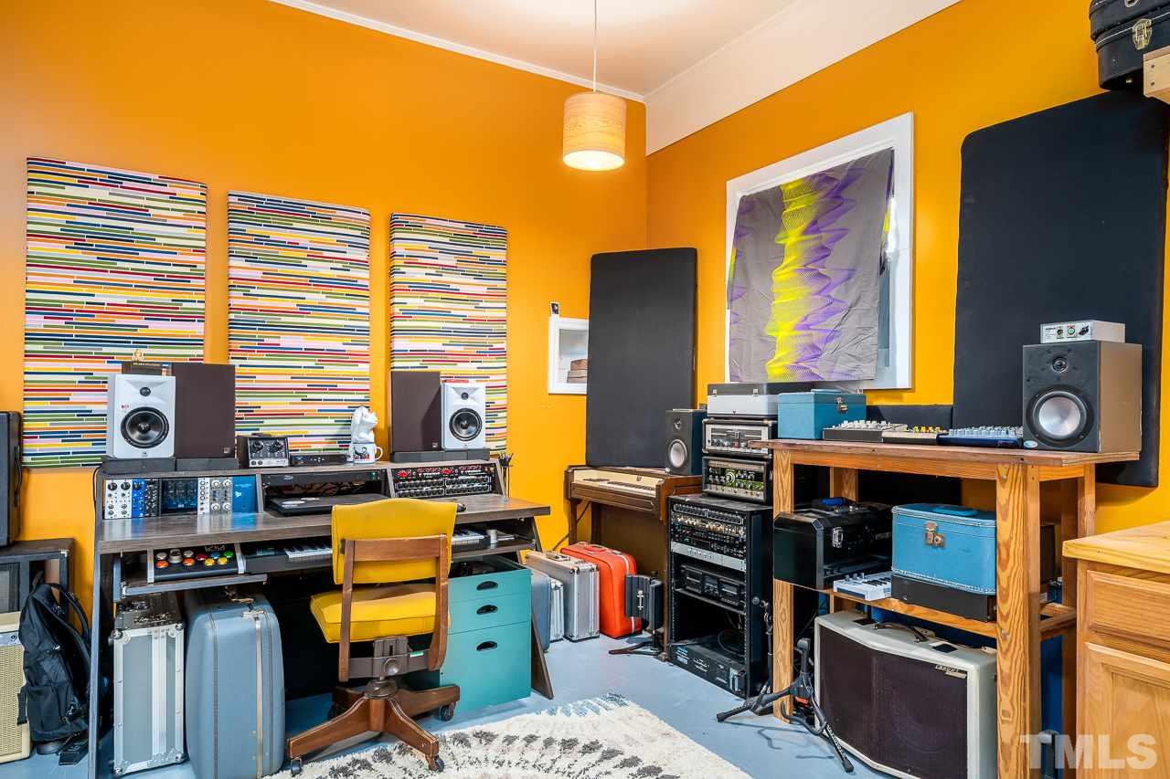 3223 Haddon Road Durham, NC 27705 - Photo 21 of 25 Garage has been converted to an insulated, heated and cooled music studio.