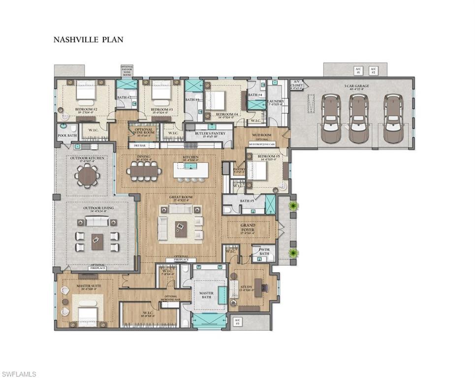 944 Chimney Rock Road Naples, FL 34120 - Photo 15 of 15 a picture of a floor plan