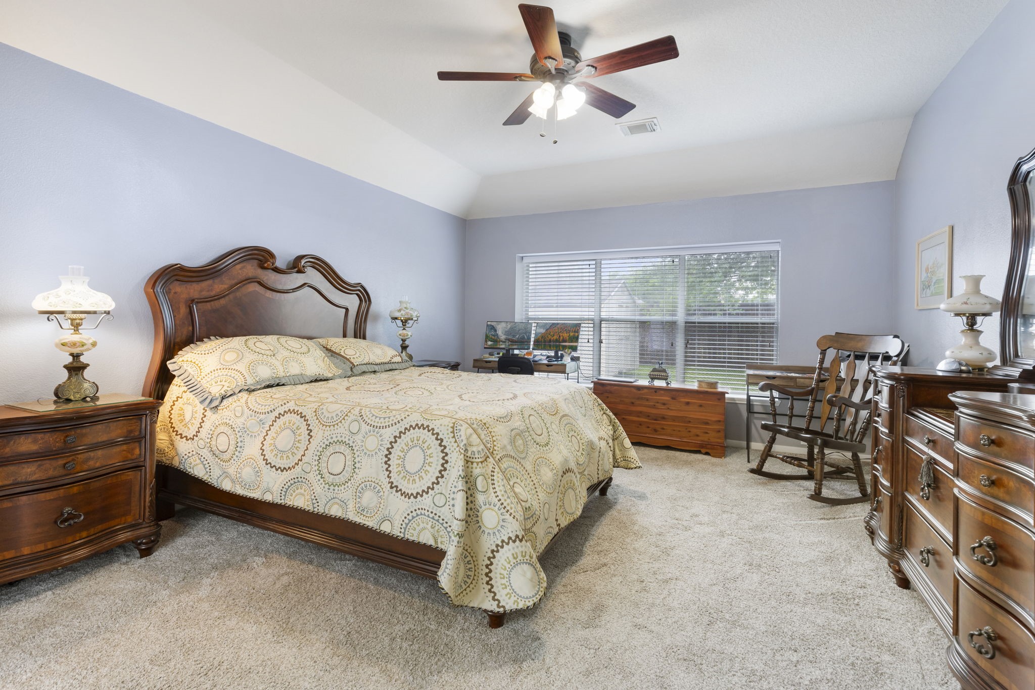 20019 Hardsville Drive Spring, TX 77388 - Photo 17 of 28 a bedroom with bed and a large window