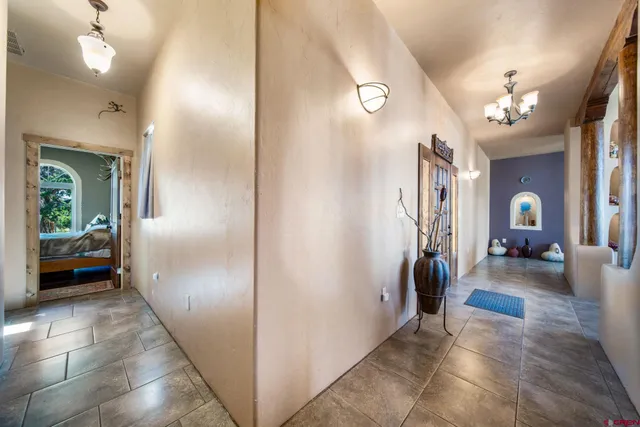 a view of entryway with livingroom and furniture