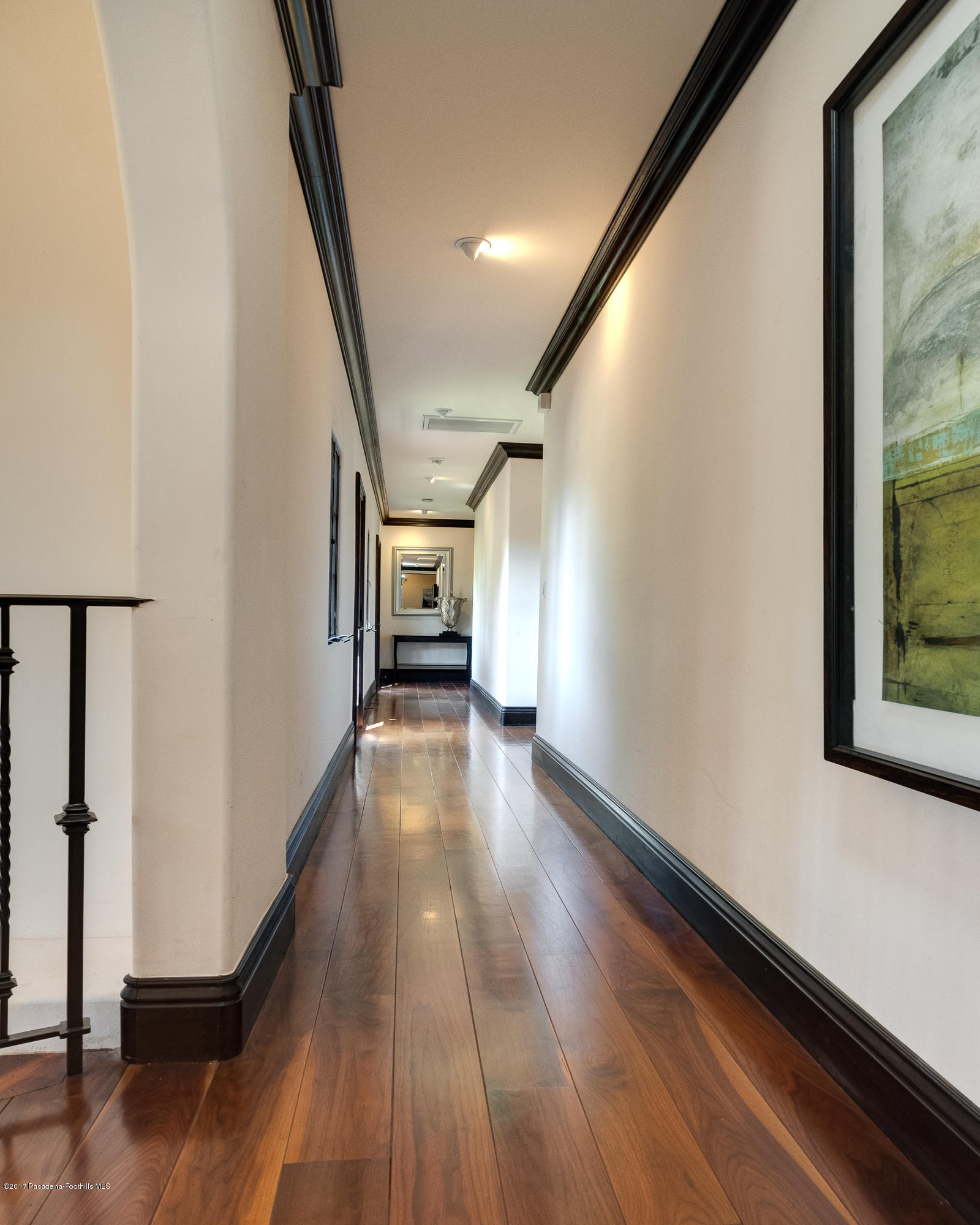 320 Patrician Way Pasadena, CA 91105 - Photo 41 of 69 a view of hallway with wooden floor