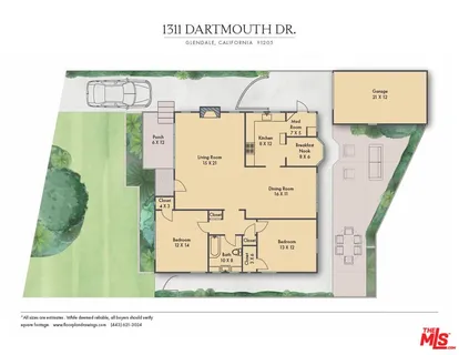 $1,189,000 | 1311 Dartmouth Drive, Glendale, CA 91205