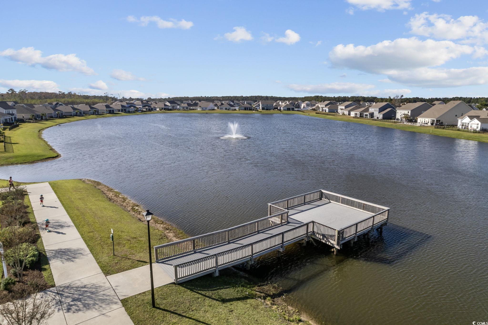 6009 Ranch View Drive Myrtle Beach, SC 29588 - Photo 39 of 40 Dock area featuring a residential view and a water view