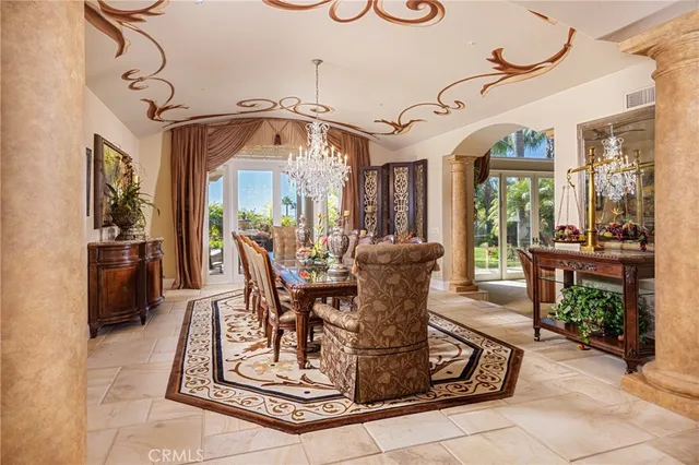 a living room with furniture fireplace and flat screen tv