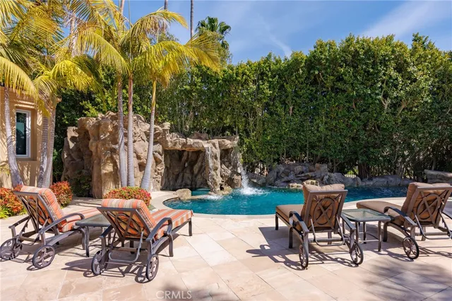 a outdoor space with lots of tables and chairs