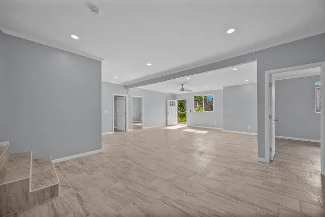 a view of an empty room