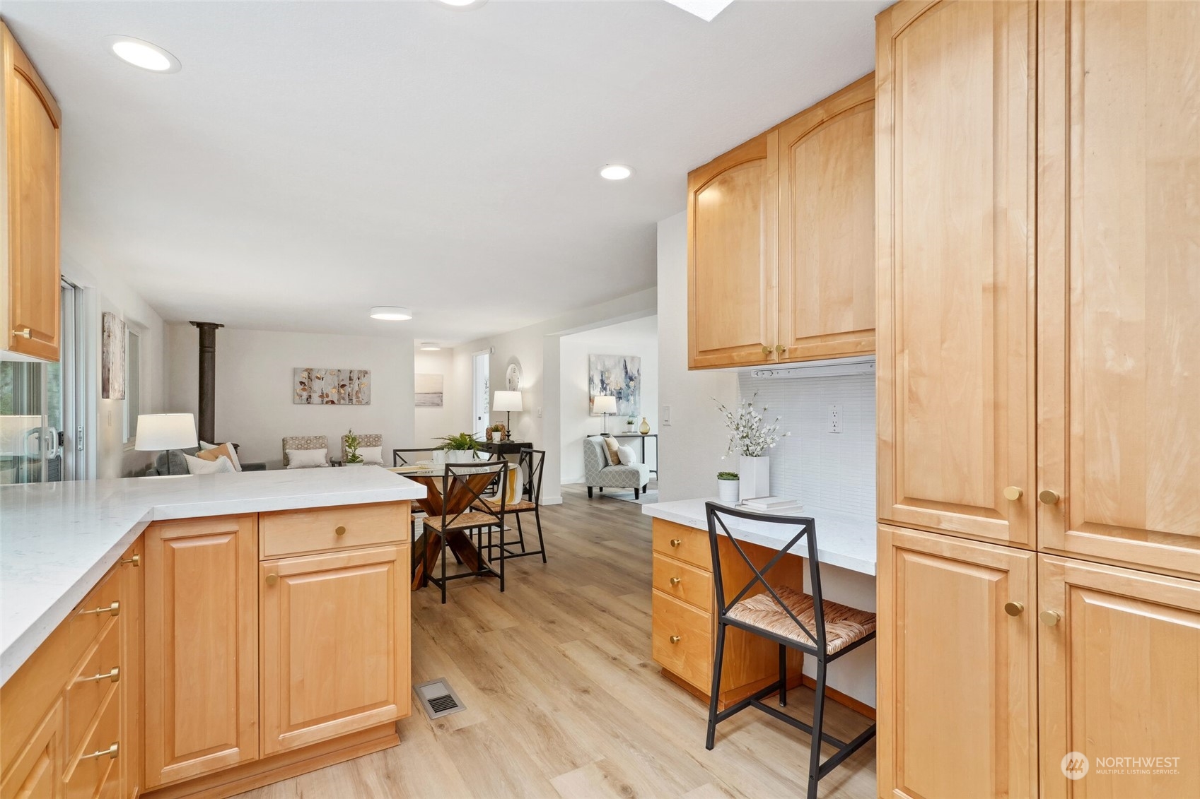 24113 10th Place West Bothell, WA 98021 - Photo 16 of 35 a living room with furniture a dining table and kitchen view