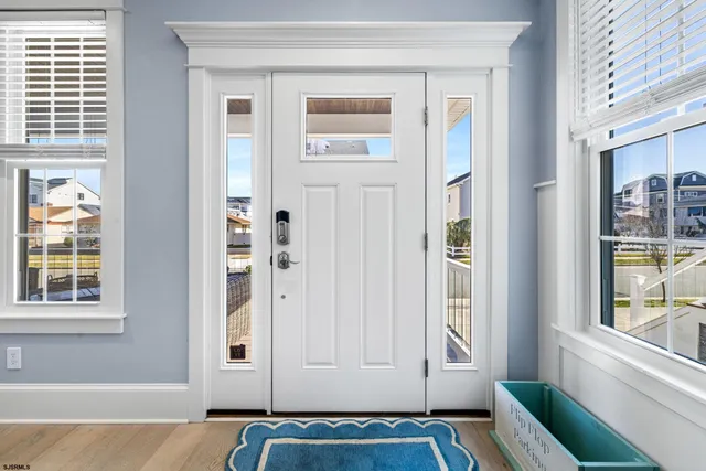 a view of an front door