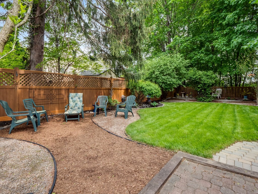 81 Baker Street Boston, MA 02132 - Photo 35 of 42 a view of a backyard with sitting area