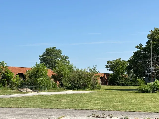 a view of a golf course