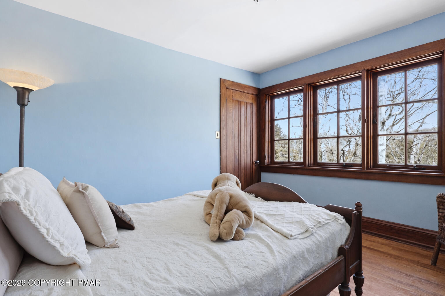 204 Lake Road Swiftwater, PA 18370 - Photo 52 of 76 a bedroom with a bed and window