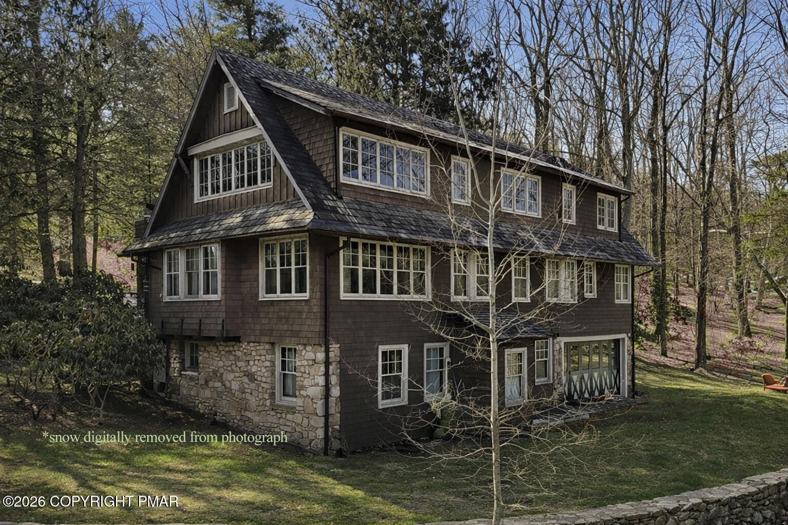 204 Lake Road Swiftwater, PA 18370 - Photo 64 of 76 a front view of a house with a yard