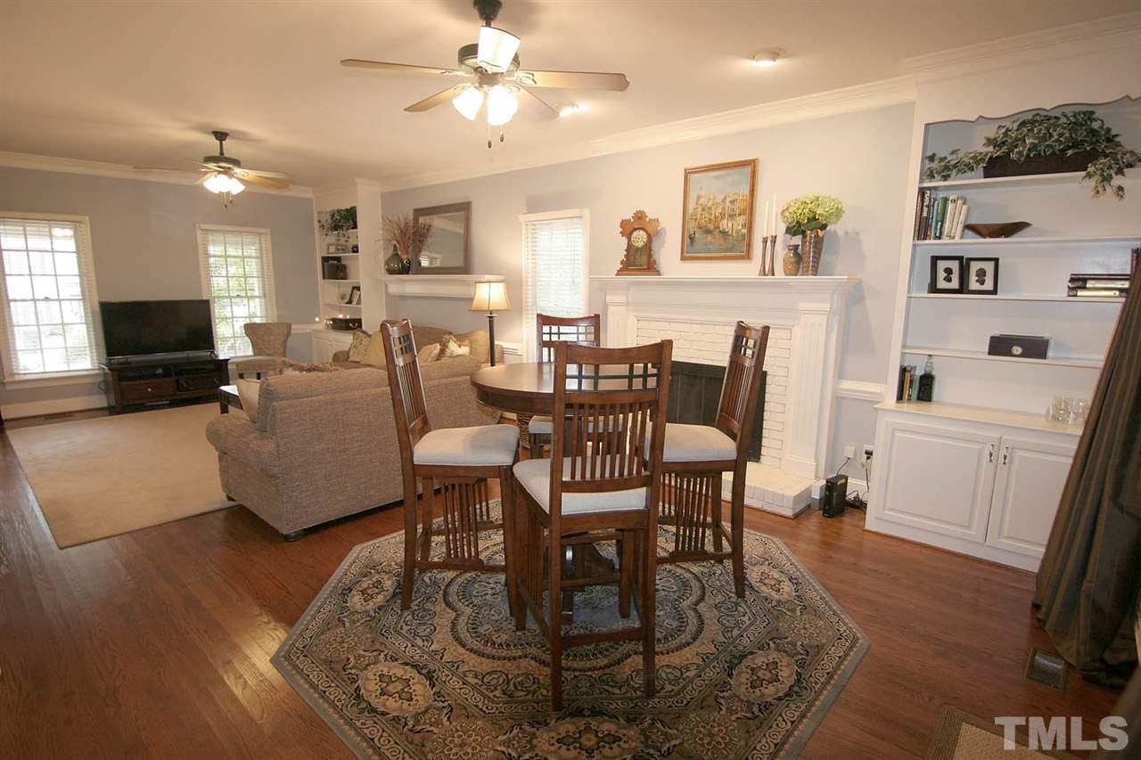 7903 Laurel Mountain Road Raleigh, NC 27613 - Photo 10 of 25 Great Room has Handsome Built-in Cabinetry