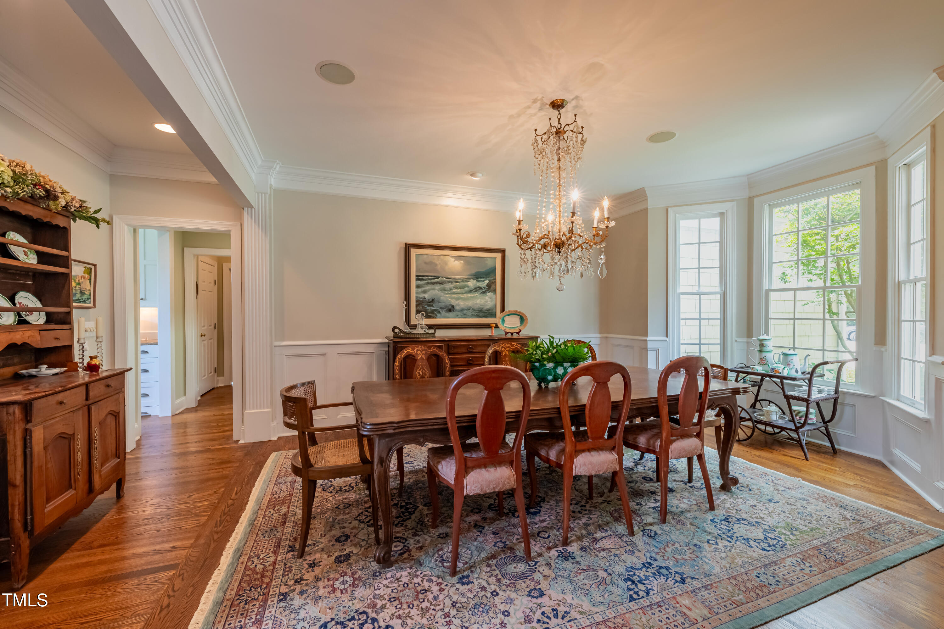 103 Declair Court Cary, NC 27513 - Photo 21 of 47 a view of a dining room with furniture window and wooden floor