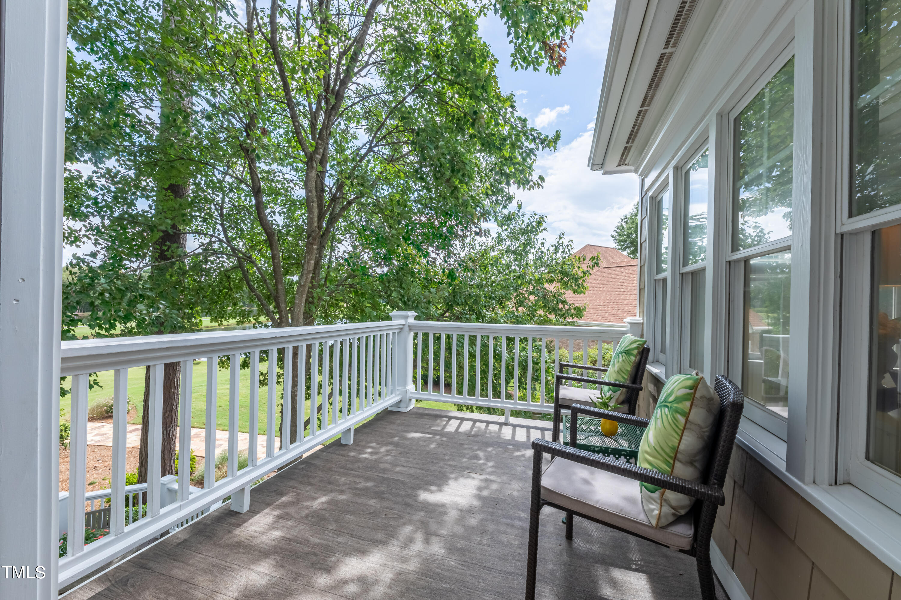 103 Declair Court Cary, NC 27513 - Photo 31 of 47 a view of a two chairs in the balcony