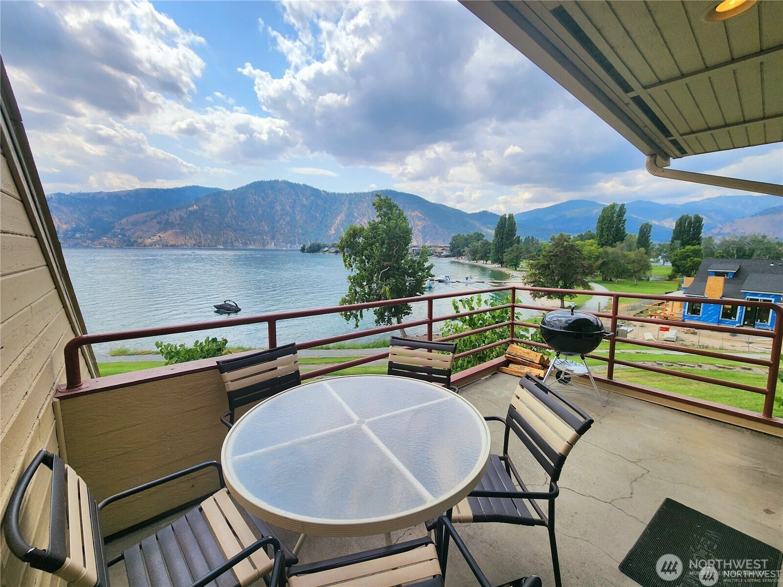 1 Nekquelekin Court Manson, WA 98831 - Photo 2 of 33 a view of a chairs and table in the balcony