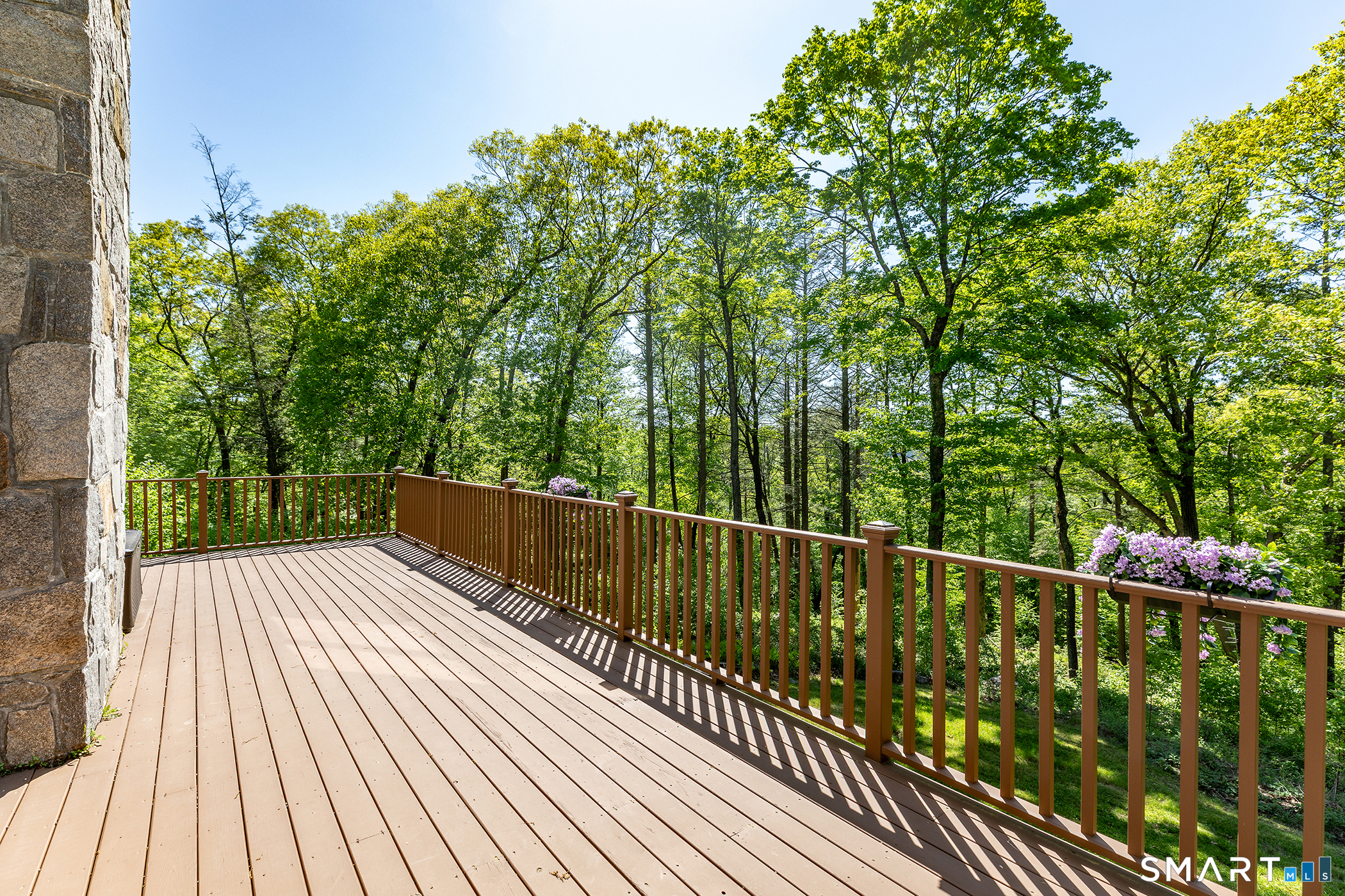3 Old Forest Road Sherman, CT 06784 - Photo 32 of 38 a view of balcony with wooden floor and fence