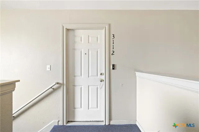 a view of front door