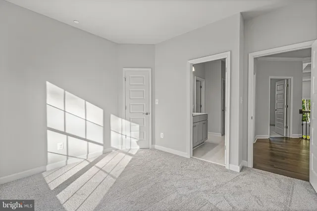 a view of an empty room