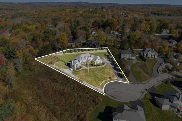 a view of a swimming pool with lawn chairs and couch