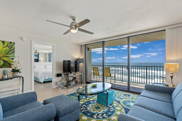 4100 East County Highway 30A, Unit 708 Santa Rosa Beach, FL 32459 - Photo 2 of 6 a living room with furniture and a large window