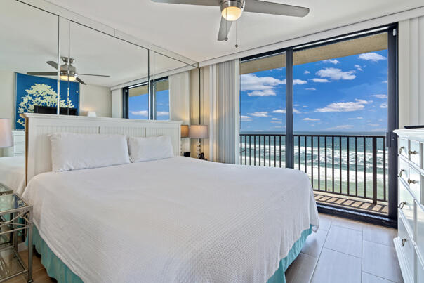 4100 East County Highway 30A, Unit 708 Santa Rosa Beach, FL 32459 - Photo 5 of 6 a bedroom with a large bed and a window