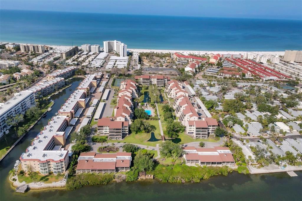 6285 Midnight Pass Road, Unit 403 Sarasota, FL 34242 - Photo 50 of 53 an aerial view of multiple house