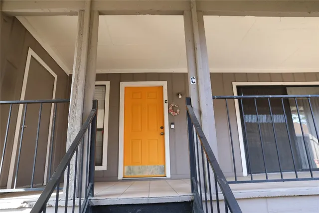 a view of an entryway door