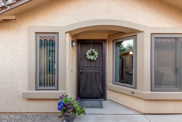 a front view of a house with a balcony