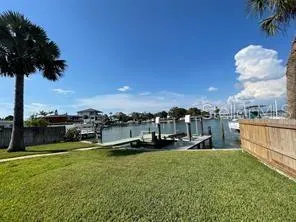 a view of a lake with houses