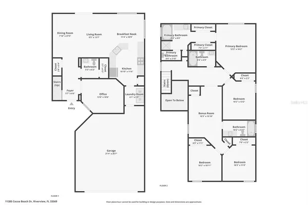 $345,000 | 11385 Cocoa Beach Drive, Riverview, FL 33569