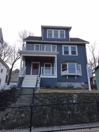 a front view of a house