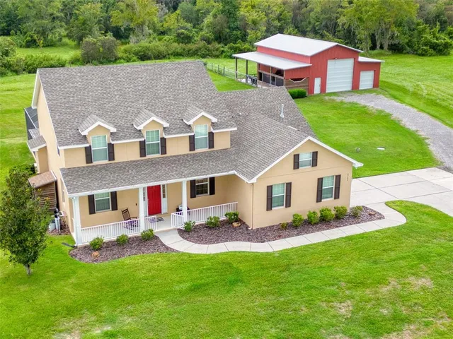a view of a golf course with a garden