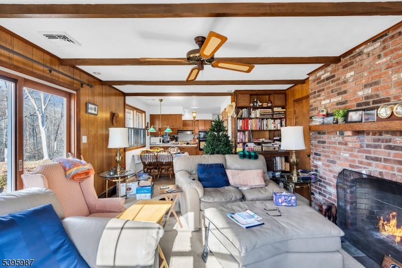 106 Rocktown Road Ringoes, NJ 08551 - Photo 20 of 36 a living room with furniture and a fireplace