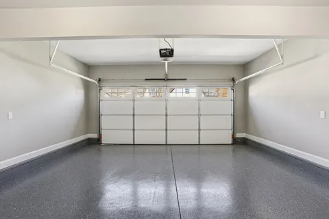 a view of a garage