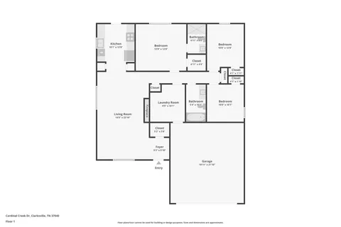 $309,900 | 178 Brenda Drive, Clarksville, TN 37040