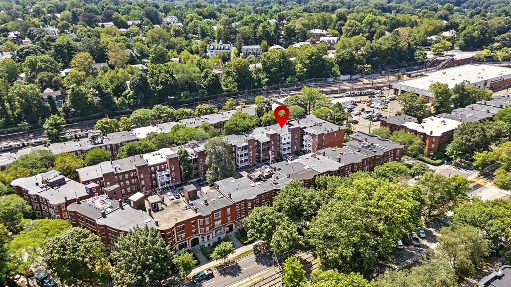 17 Strathmore Road, Unit 2 Brookline, MA 02445 - Photo 2 of 32 a view of a yard with plants and large trees