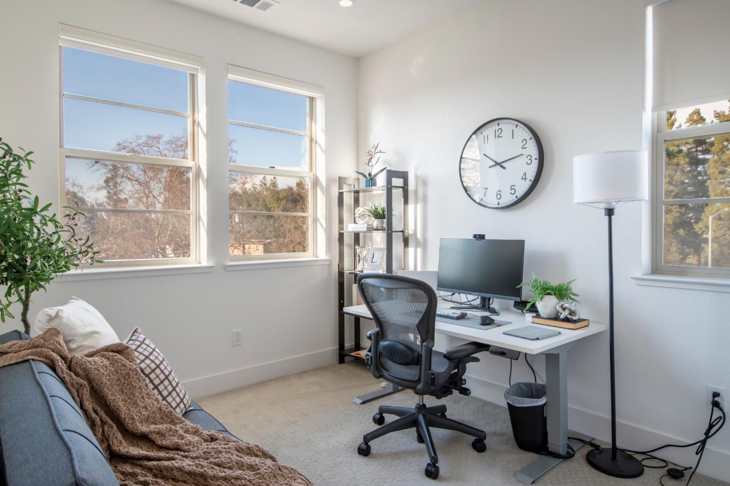 1291 Verano Road Mountain View, CA 94043 - Photo 19 of 49 a workspace with furniture and a window