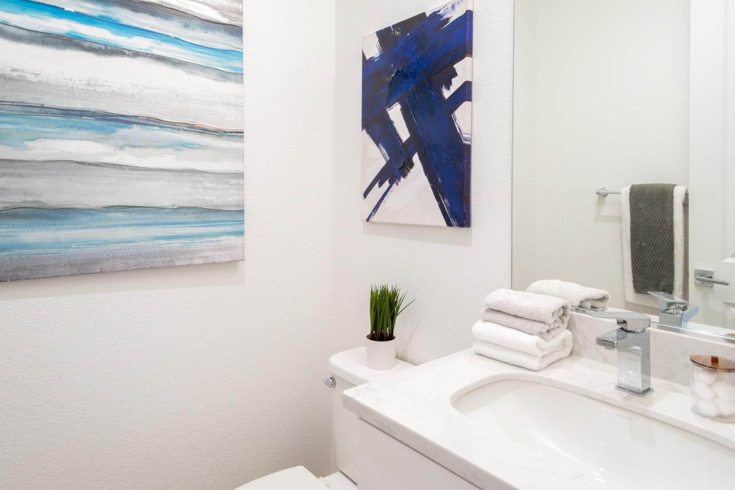 1291 Verano Road Mountain View, CA 94043 - Photo 29 of 49 a bathroom with a sink and a mirror