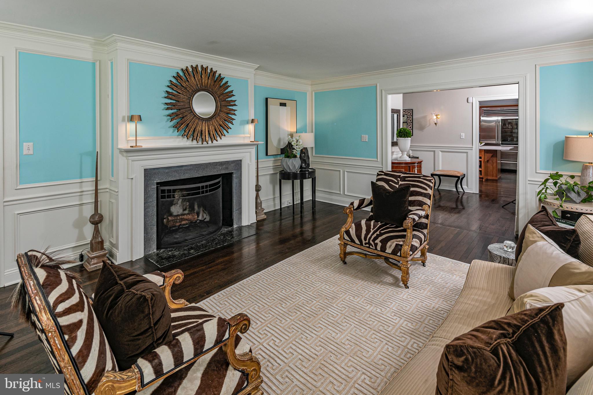 4445 Province Line Road Princeton, NJ 08540 - Photo 4 of 45 a living room with furniture and a fireplace