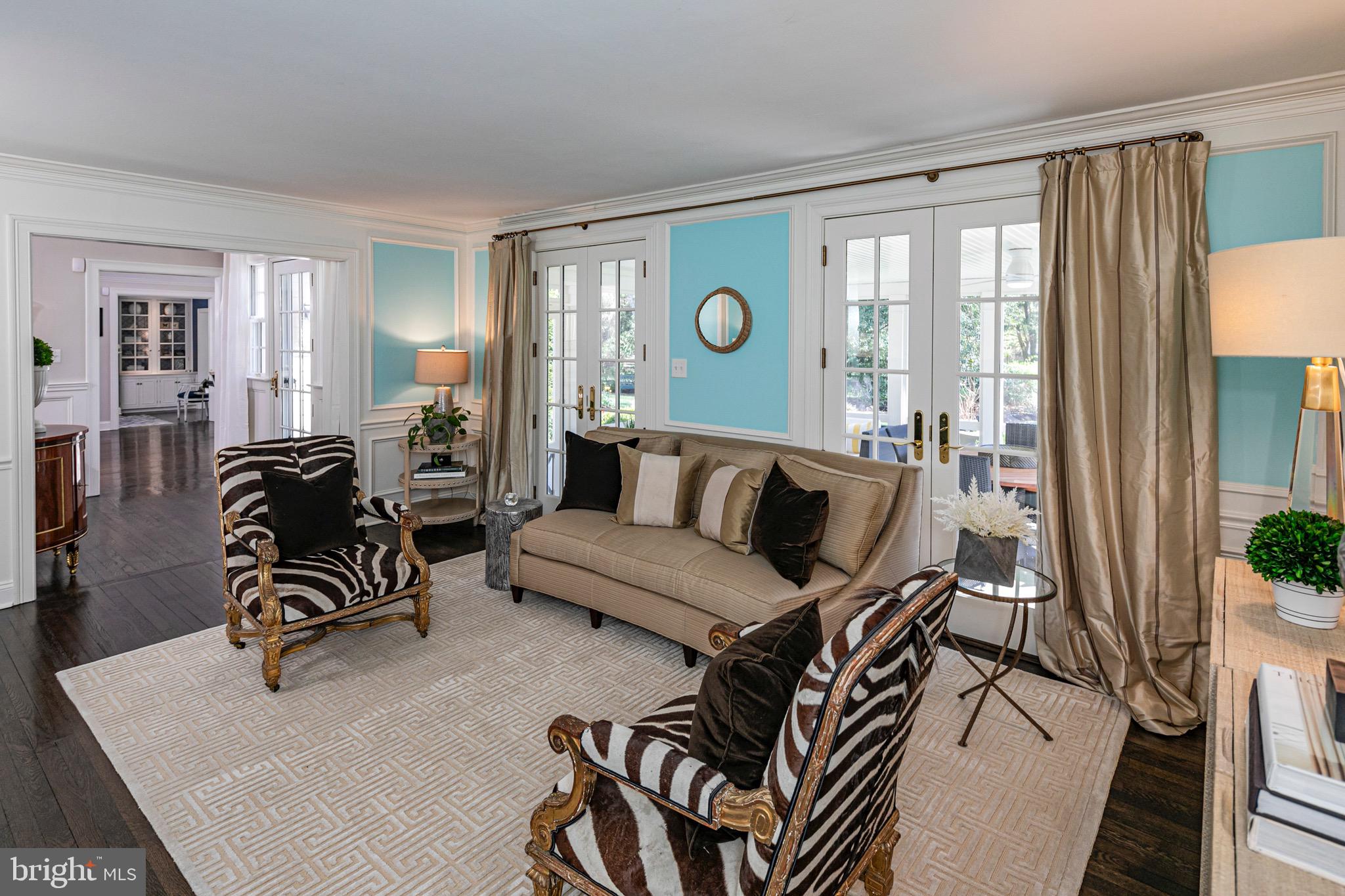 4445 Province Line Road Princeton, NJ 08540 - Photo 5 of 45 a living room with furniture a couch and large windows