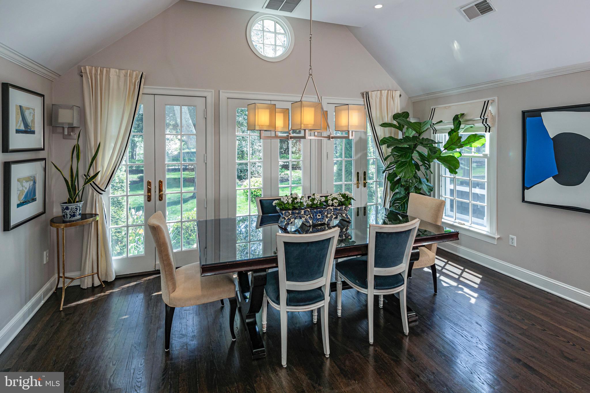 4445 Province Line Road Princeton, NJ 08540 - Photo 10 of 45 a view of a dining room with furniture window and wooden floor