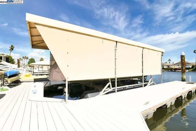 a living room with a large window