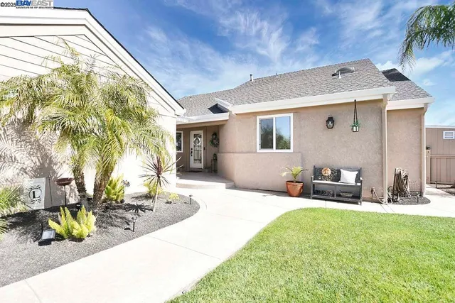 a view of a house with a patio