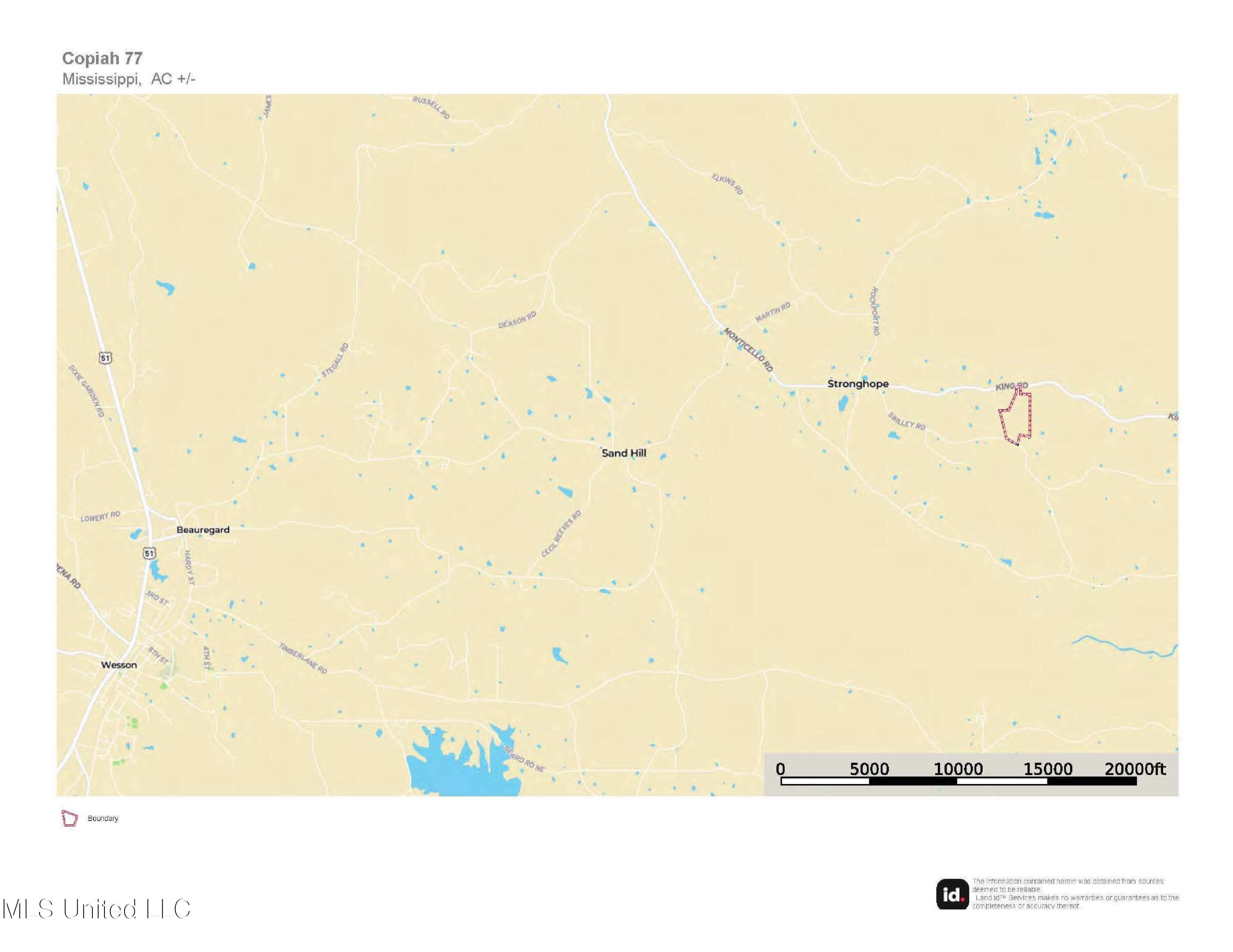 3142 King Road Wesson, MS 39191 - Photo 17 of 18 Street Map