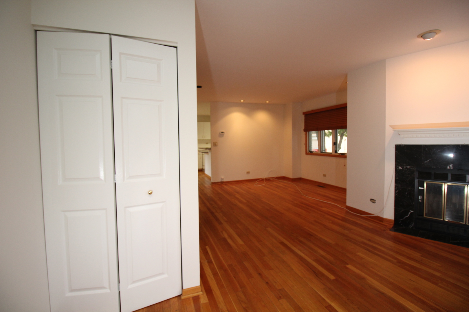 Undisclosed Address Chicago, IL 60657 - Photo 5 of 23 a view of empty room with wooden floor and fan