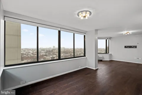 a view of a city from a window