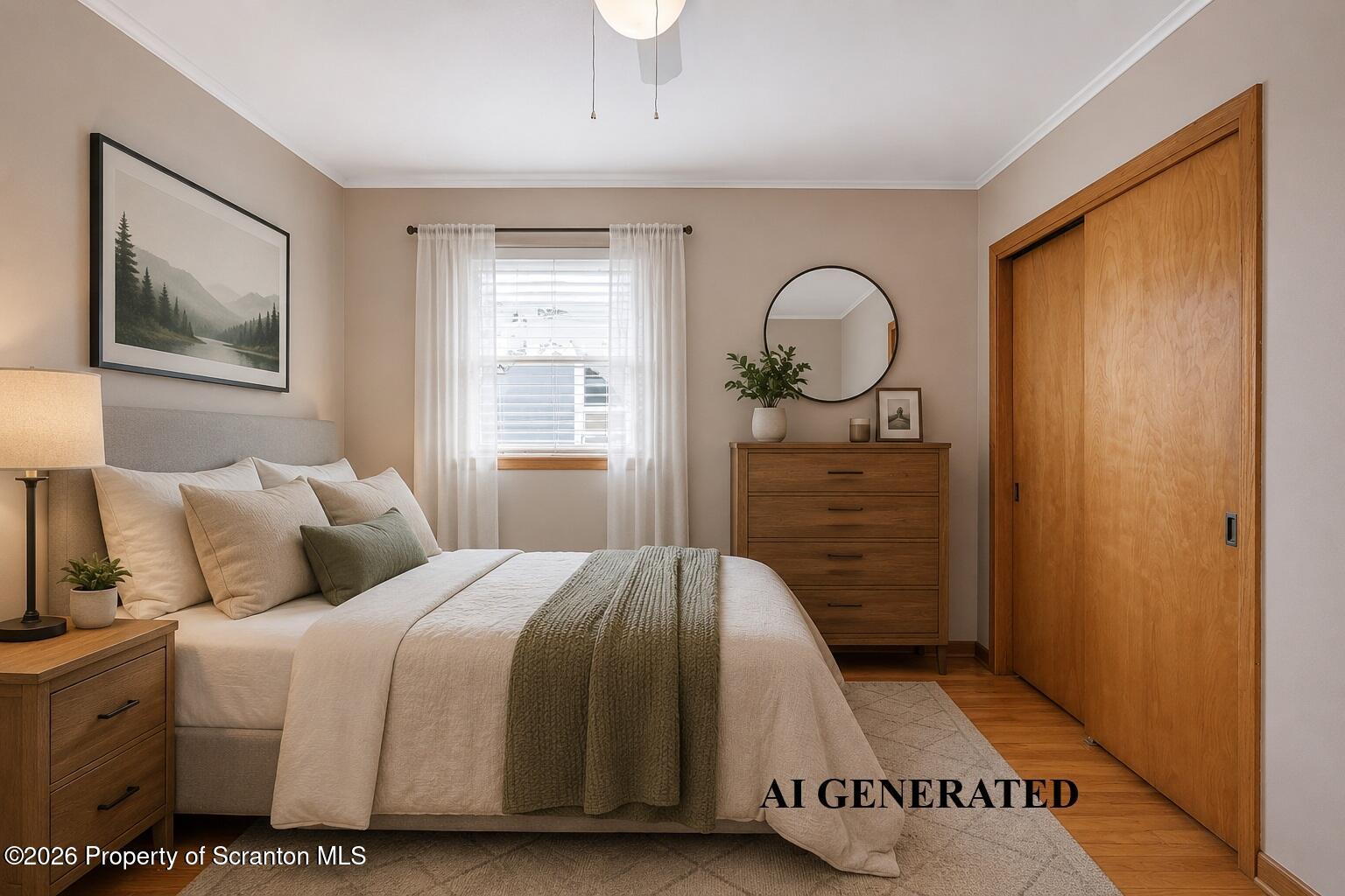326 Main Street Eynon, PA 18403 - Photo 14 of 42 modern bedroom1- AI