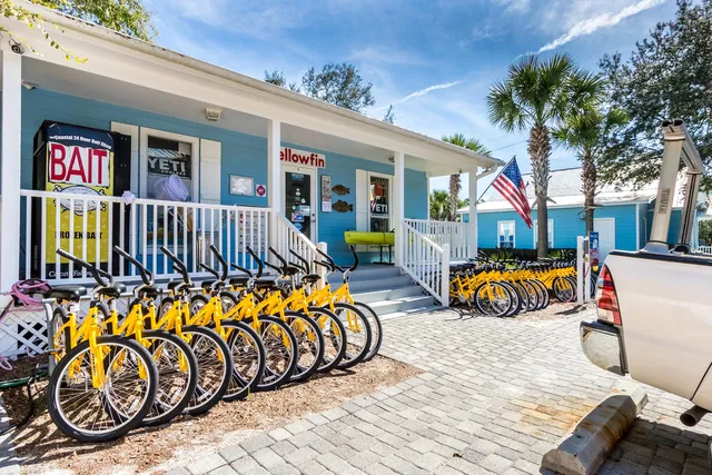 a view of a field with an ocean